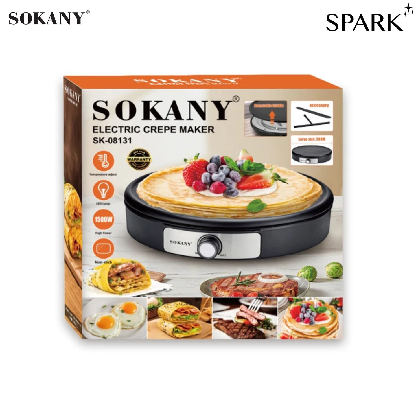 Sokany Crepe Maker 12 Inch