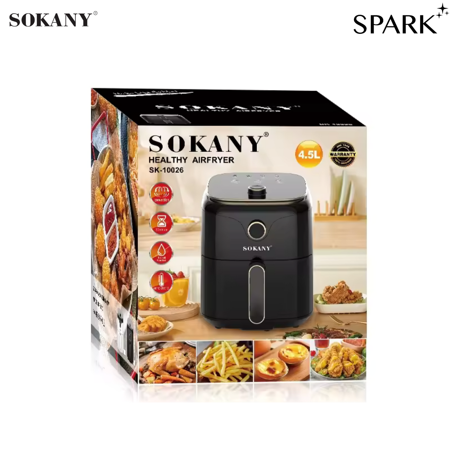 SOKANY 4.5L Air Fryer