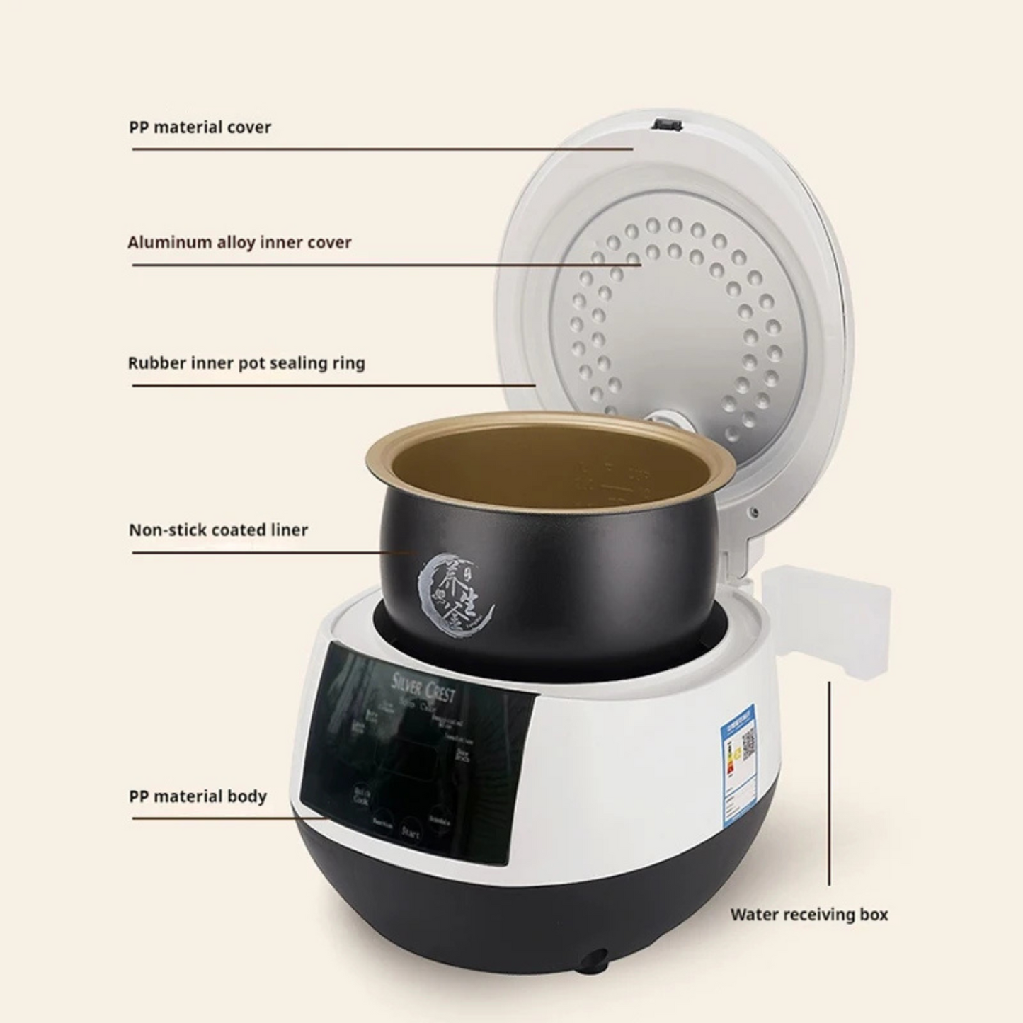 Silver Crest Smart Rice Cooker 6L