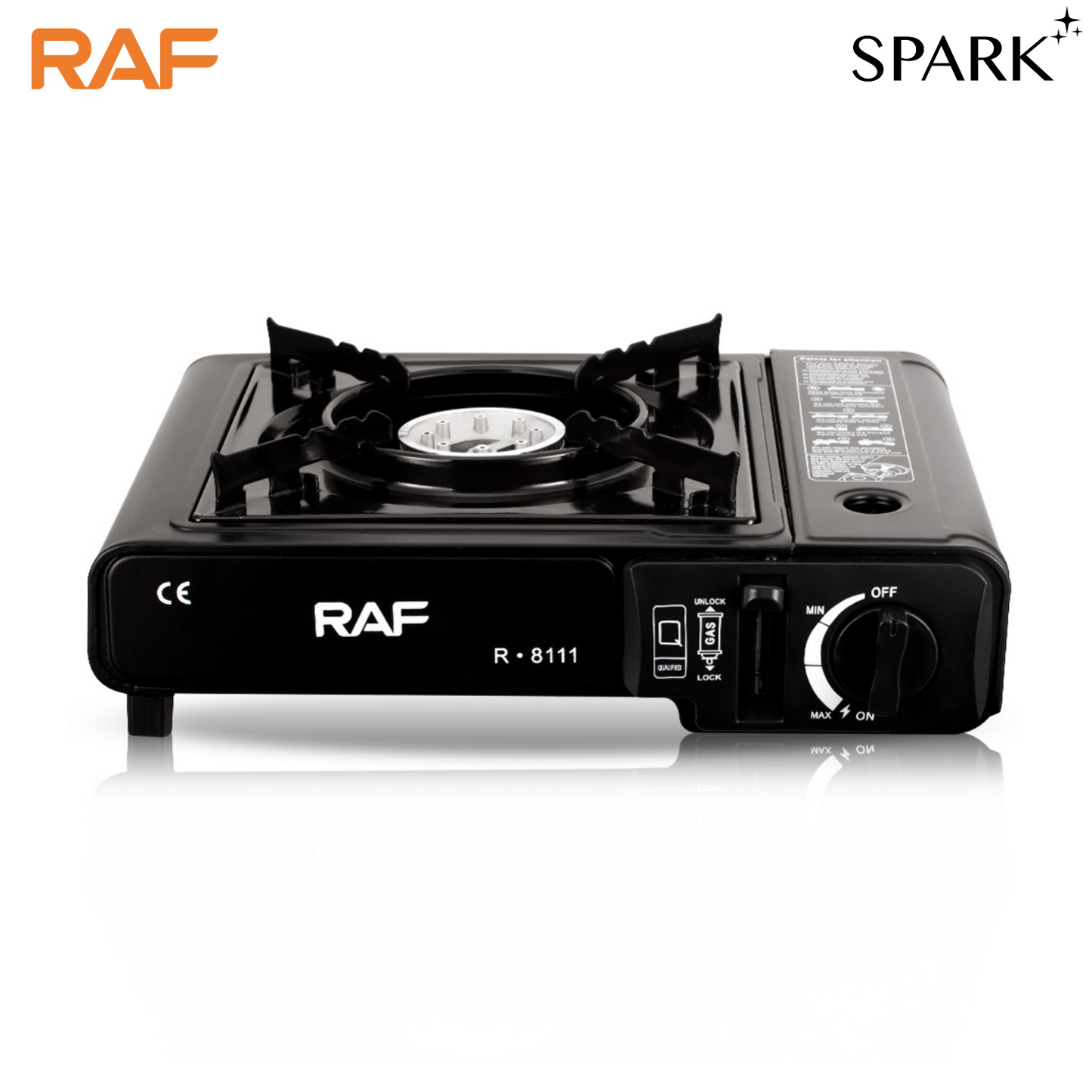 RAF Portable Camping Gas Stove with Carry Case