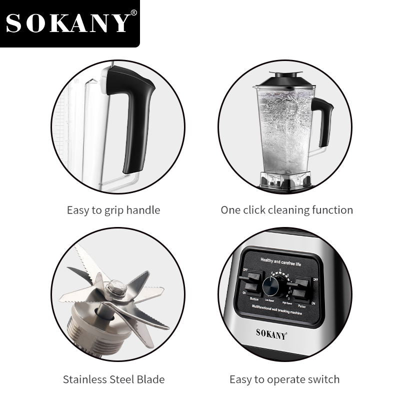 SOKANY 6000W 2.5L Large Blender