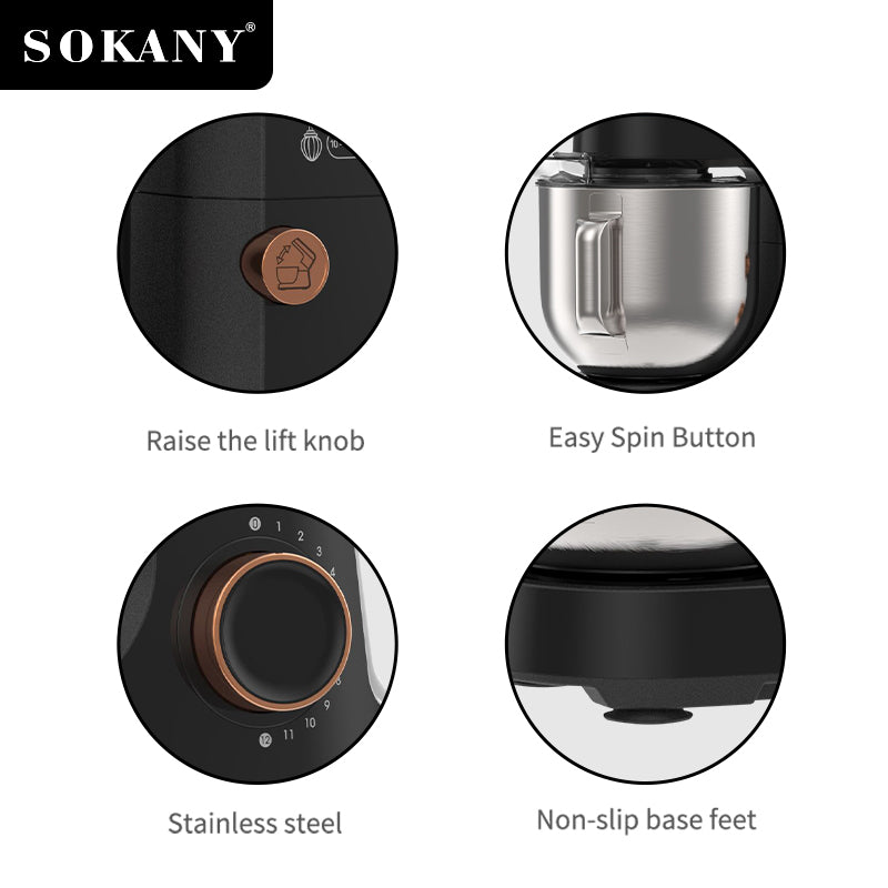 SOKANY 6L Stand Mixer