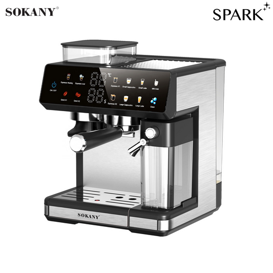 SOKANY 20bar Coffee Machine with Grinder