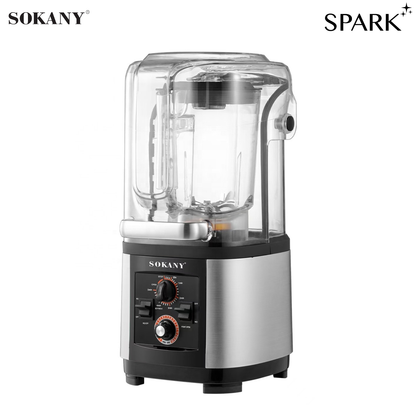 SOKANY Sound-Proof Quiet Commercial Blender 2L
