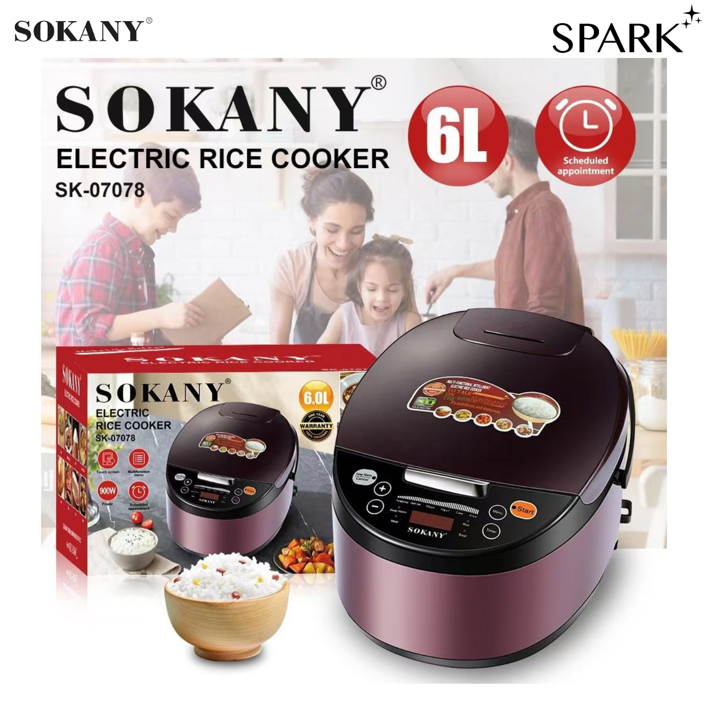 SOKANY Smart Rice Cooker