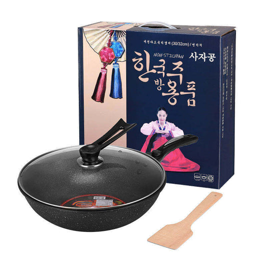 Granite Flat Bottom Wok