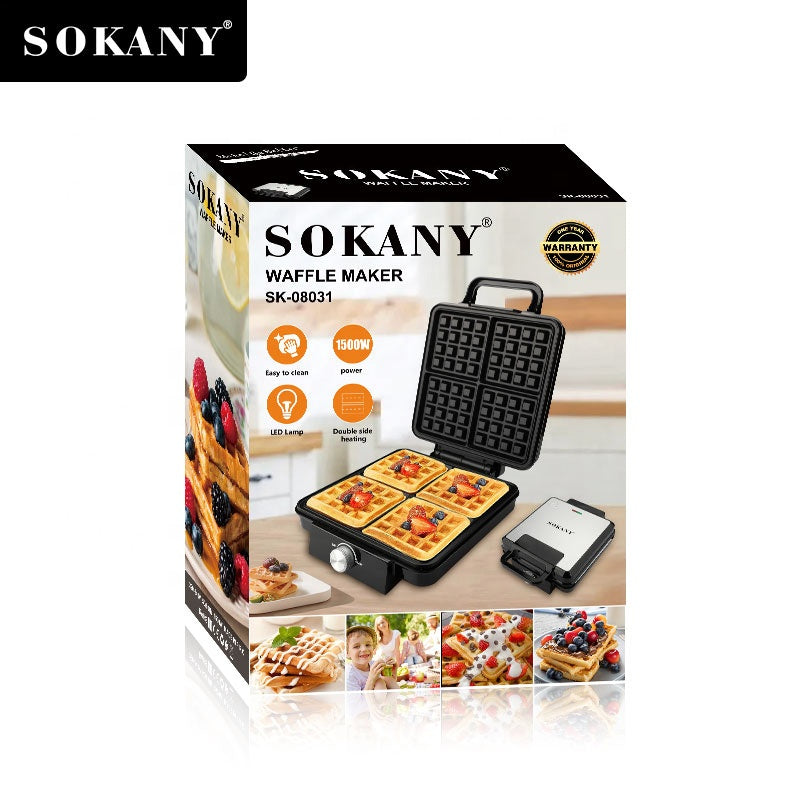 SOKANY Waffle Maker (4 Slice )