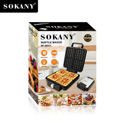 SOKANY Waffle Maker (4 Slice )
