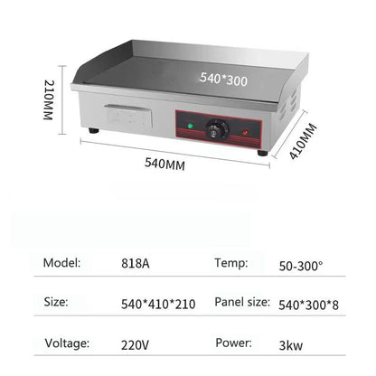 Professional Stainless Steel Electric Griddle
